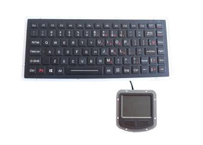 China Aluminum Alloy EMC Keyboard IP67 PS2 USB Ruggedized With 400DPI Touchpad for sale