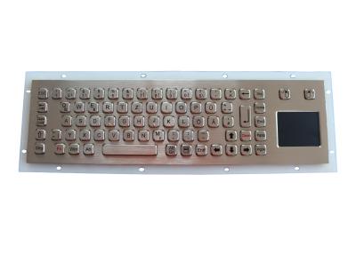 China Customizable Long Stroke Industrial Keyboard With Touchpad , Mounting Holes for sale
