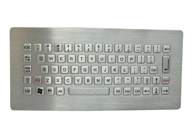 China Panel 304 Stainless Steel Keyboard 68 Keys Waterproof Wired Keyboard For Outdoor for sale