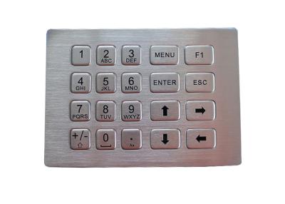 China Matrix Interface Stainless Steel Numeric Keypad Industrial Mini Keypad For Kiosk for sale