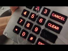 IP66 Dynamic Waterproof Backlight Door Entry Keypad With Usb Or Ps / 2