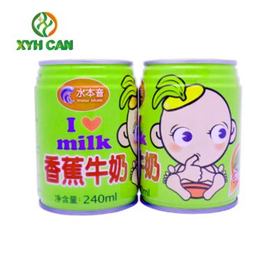 China Beverage Tin Can Commercial Empty Tin Containers For 100ml Milk and Juice for sale