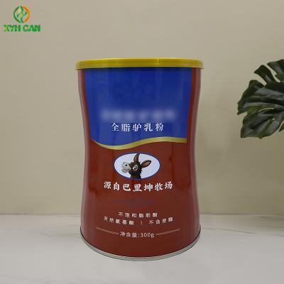 China Coffee Beans Metal Tin Cans 0.23mm Thick Pillow Shape 300g Donkey Milk Powder for sale
