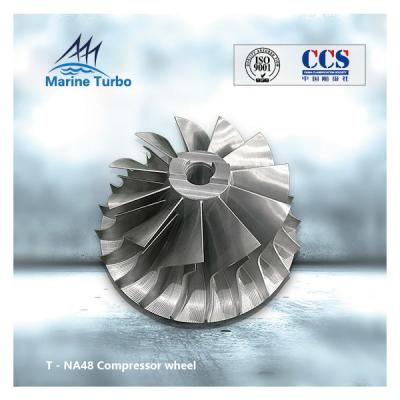 China Rueda de compresor Turbo de titanio NA48 para turbocompresor de motor MAN en venta