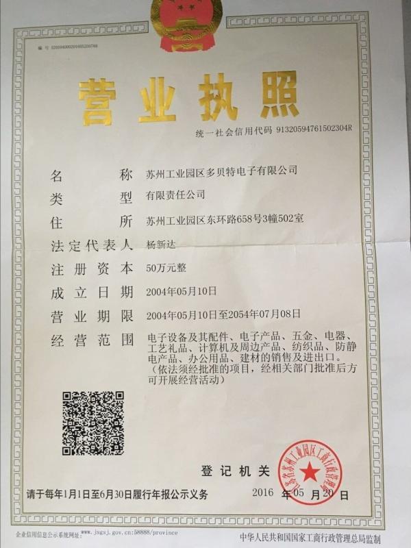 Business License - Gaiet Electronics (SuZhou)Co., Ltd