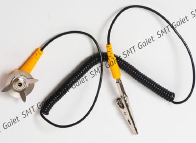 China Yellow Black ESD Grounding Strap Stretching About 1.8M for sale