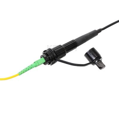 China Outdoor IP68 Fiber Optic Adaptor 4.8mm Singlemode Waterproof SC Mini for sale
