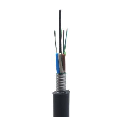 China HDPE Armoured Fiber Optic Cables Single Mode GYTS/GYTA PE Outer Jacket for sale