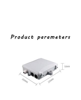 China Caja de la fibra óptica de la PC FTTH del ABS, caja de distribución de la fibra óptica del puerto de PON OTB 8 en venta