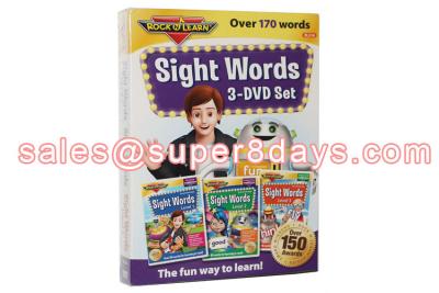 China Sight Words 3 DVD Set Early Education Baby Learning Language Software Educational DVD for sale