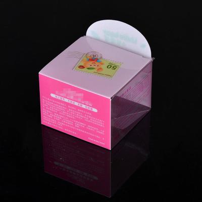 China Small 0.25-0.6mm Clear Plastic Folding Boxes , Cosmetic Transparent Folding Box for sale