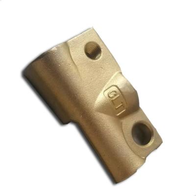 China Corrosion Proof CNC Brass Parts Brass Connector Block Fittings Anode Oxidation for sale