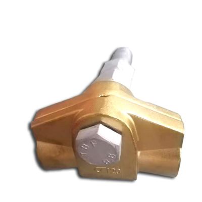 China Piezas de cobre amarillo de torneado de la oxidación anódica del metal del conector rápido de cobre amarillo de las piezas del CNC que trabajan a máquina en venta