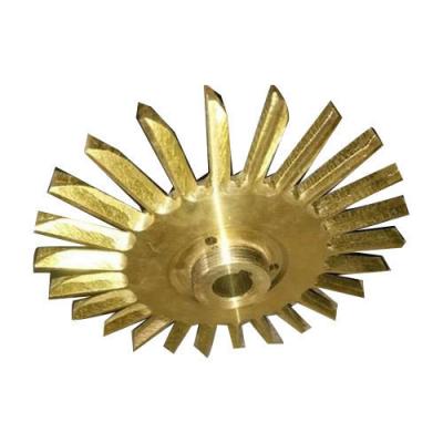 China Custom CNC Precision Brass Parts With Corrosion Resistance Treatment Valve Impeller for sale