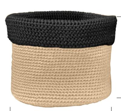 China Misturados de duas cores fazem crochê cestas que da tela o cilindro faz crochê a cesta enrolado para o presente à venda