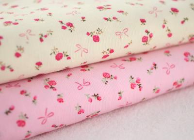 China Bom pano floral macio da tela do veludo de algodão do estiramento para crianças do bebê à venda
