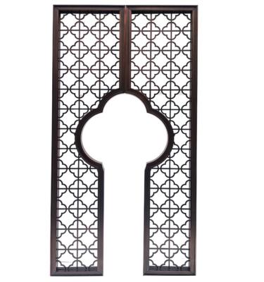 China Decorative sectional metal  room dividers oriental chinoiserie screens for sale