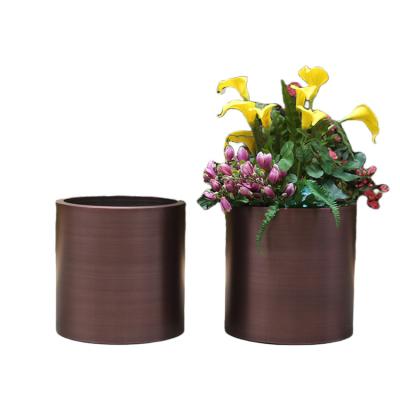 China High quality interior flower pot metal flower bowl planter for sale
