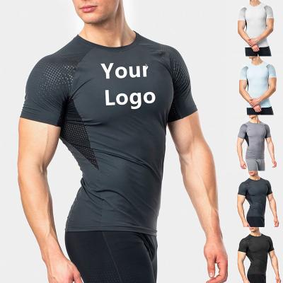 China Camiseta de gran tamaño impresa aduana del espacio en blanco de la camiseta del deporte del gimnasio de la sublimación de la camiseta de los hombres en venta