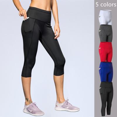 China Women'S 5/7/10 Points High Waist Side Pocket Blank Jogging Suits Wholesale Training Jogging Wear for sale