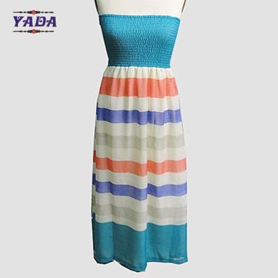 China Off shoulder chiffon maternity stripe plus size women womens t shirt dress ladies summer dresses with low price for sale