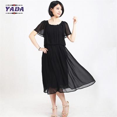 China Short sleeve fashion women wome sexy summer beach dress chiffon dresses in cheap price for sale