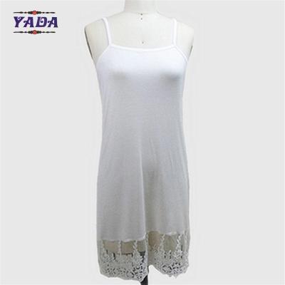 China Ladies viscose spandex straps full slip t- shirt dress women plus size wholesale fashion dresses for underwear for sale