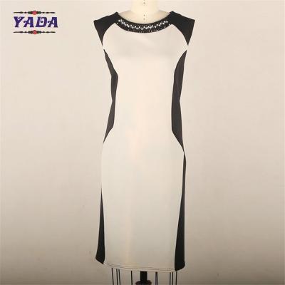 China Fashion women clothing bodycon beaded woman oem plus size dirndl casual dress in cheap price for sale