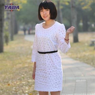China Ladies long sleeves embroidery dress casual wear latest ladies office dresses women party for sale