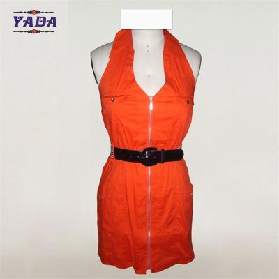 China Fashion deep sexy blouse cheap v neck dress ladies casual dresses pictures with belt for sale