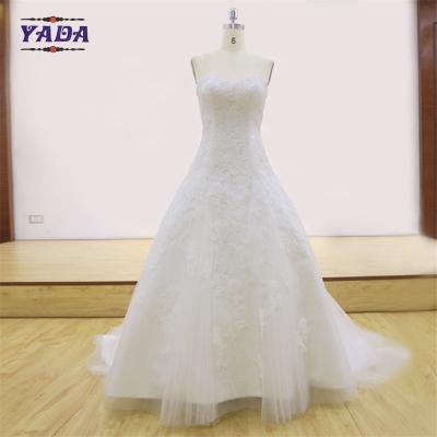 China Vestidos de boda baratos delgados del blanco de vestido del amor de la cola de la sirena del nuevo del diseño apagado-hombro de las señoras en venta
