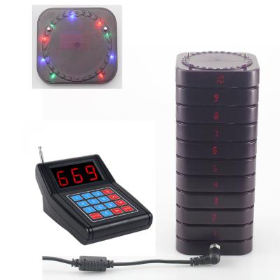 China New arrival light flashing wireless guest pager system for sale