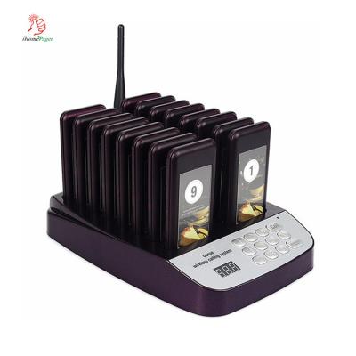 China 16 pagers restaurant wireless coaster pager sysetm with good quality and cheap price for sale