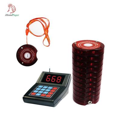 China Wireless 433.92 Free queue guest pager system for restaurant managing waiting customer for sale