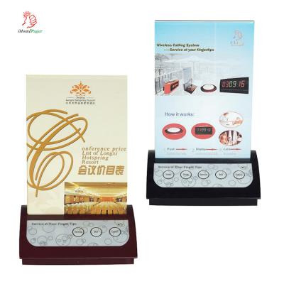 China Wireless restaurant equipment multiple keys table call button with card menu support customize for sale
