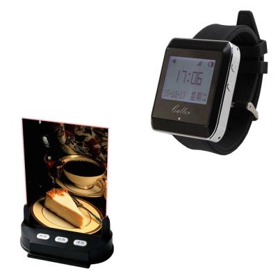 China Waiter call beeper with light and watch receiver for star area or night club for sale