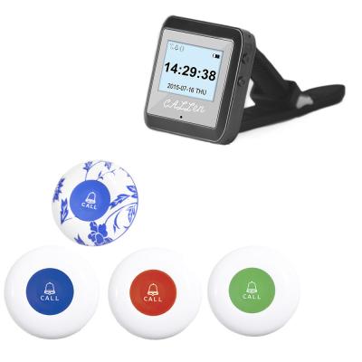 China los colores del paginador 4 del reloj para eligen el botón de la llamada de la llave del gel de silicona para el restaurante en venta