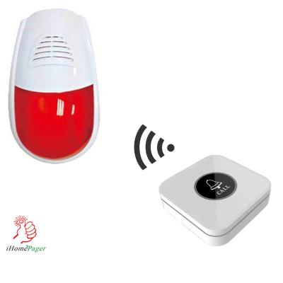 China blue light touch emergency call button and sound and light out door alarm siren with strobe for sale