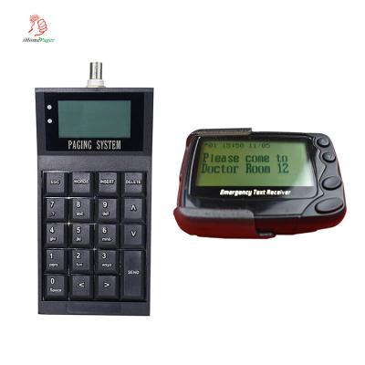 China new design display text staff pager system with software for hospital/restaurant/hotels for sale