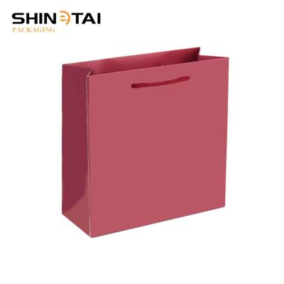 China Große rote Papiertüte kundengebundene Papiertüte zu verkaufen