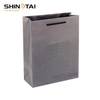 China Black Paper Bag Branded Paper Bag Handle for sale