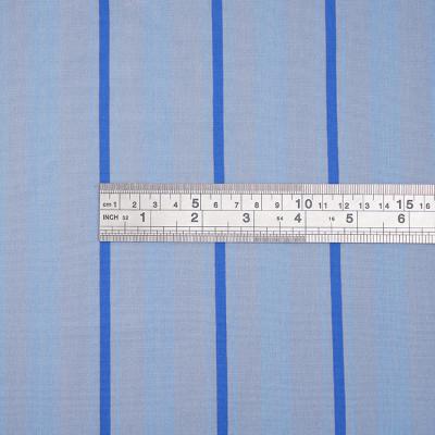 China Mercerized Cotton Striped Knit Fabric Soft 95 Cotton 5 Spandex 175cm Width for sale