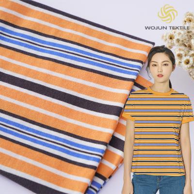 China Tecido suave de camiseta única 100% algodão 180cm peitoral textura de alongamento simples à venda