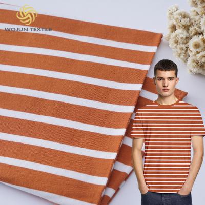 China Tecido de material listrado de 175 cm, de fibras de algodão 100%, tintado, textura transpirável à venda