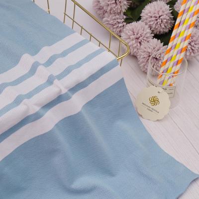 China Sweat Absorbing Knitted Pique Fabric , 225cm Tight Woven Striped Knitted Fabric for sale