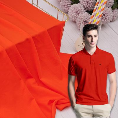 China Smooth Solid Knit Fabric 32S 210gsm Soft Tencel Cotton Combing Material for sale