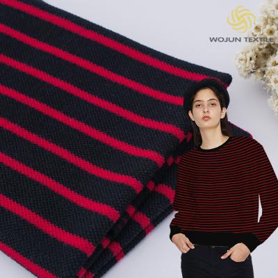 China 320g Yarn Dyed Stripe Knit Fabric for sale