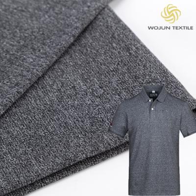 China Wear Resistant Solid Knit Fabric 165g Yarn Dyed Material For Polo Shirt for sale