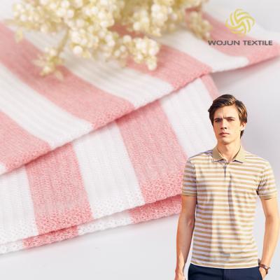 China Water Absorbent Breathable Easy To Dry Cotton Pique Fabric For Polo Business Shirt en venta