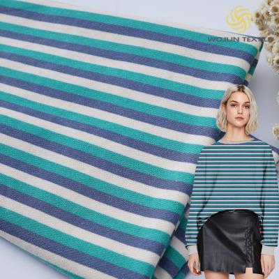 Chine Thick And Warm Striped Material Fabric Skin Friendly Texture For French Terry à vendre